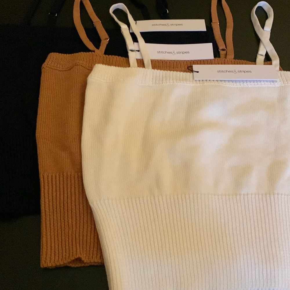 Small - Stitches & Stripes - 3 Piece Knit Tank Set - NWT